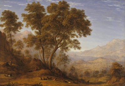 Mein letzter Blick auf Italien, von den Alpen über Suza von John Glover